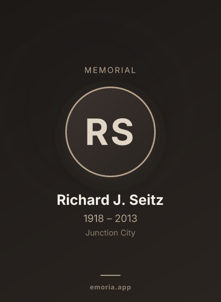 Memorial portrait of Richard J. Seitz