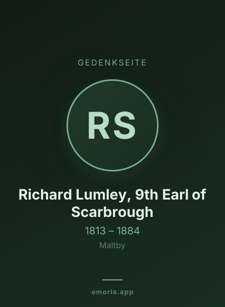 Gedenkportrait von Richard Lumley, 9th Earl of Scarbrough