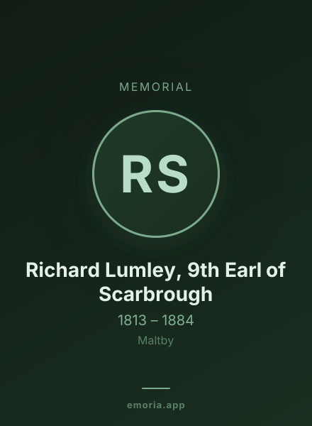 Memorial portrait of Richard Lumley, 9th Earl of Scarbrough