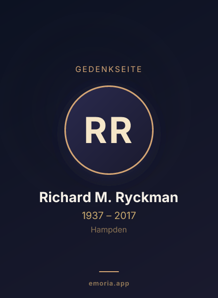 Gedenkportrait von Richard M. Ryckman