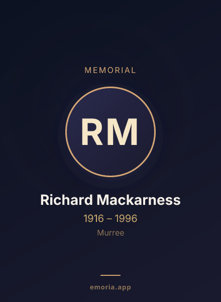 Memorial portrait of Richard Mackarness