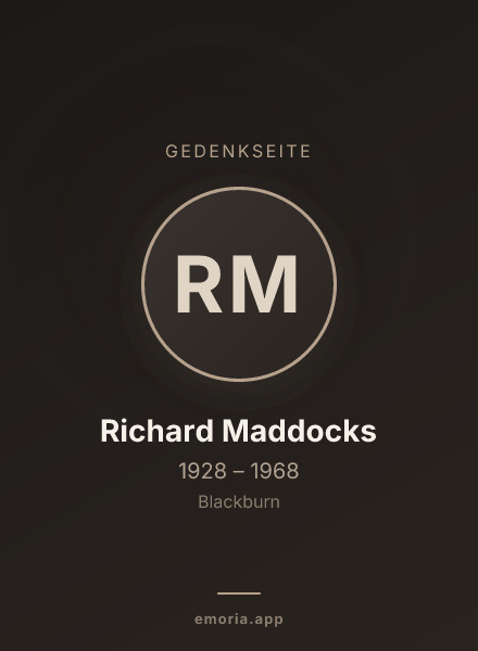 Gedenkportrait von Richard Maddocks