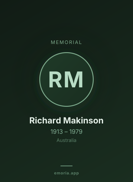 Memorial portrait of Richard Makinson