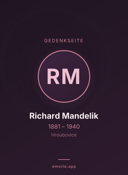 Gedenkportrait von Richard Mandelik