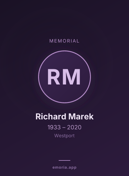 Memorial portrait of Richard Marek