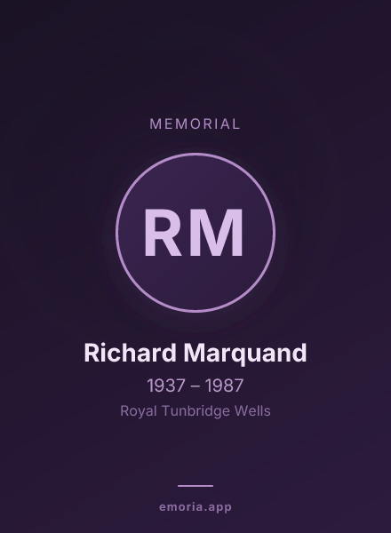 Memorial portrait of Richard Marquand