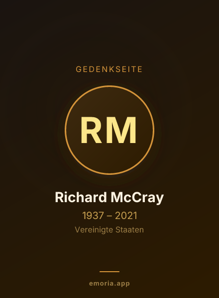 Gedenkportrait von Richard McCray