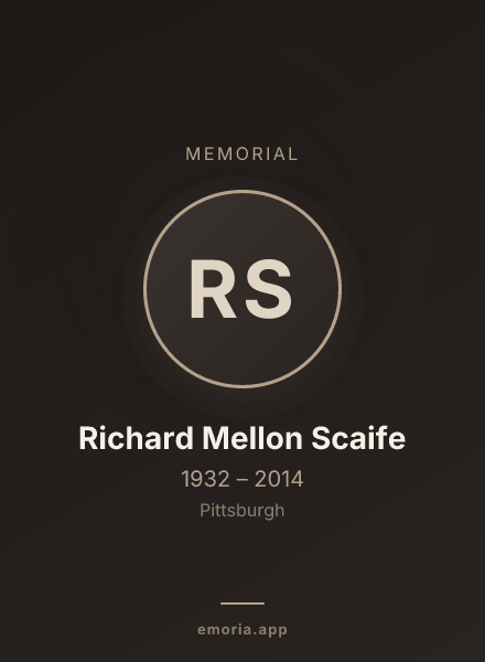 Memorial portrait of Richard Mellon Scaife