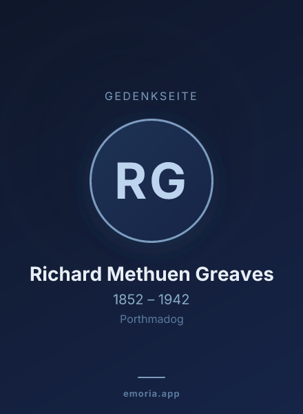 Gedenkportrait von Richard Methuen Greaves