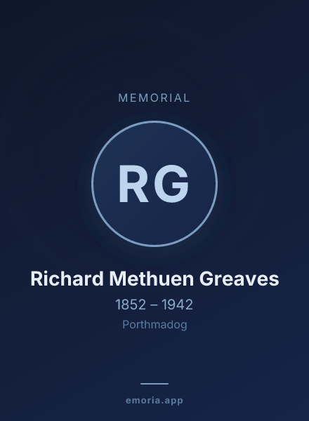 Memorial portrait of Richard Methuen Greaves