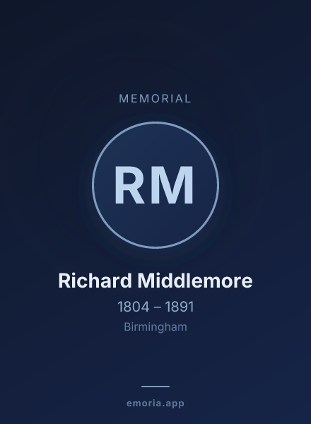 Memorial portrait of Richard Middlemore