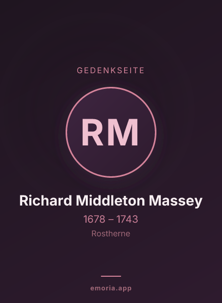 Gedenkportrait von Richard Middleton Massey