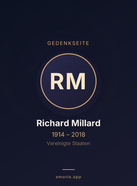 Gedenkportrait von Richard Millard