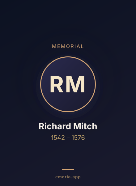 Memorial portrait of Richard Mitch