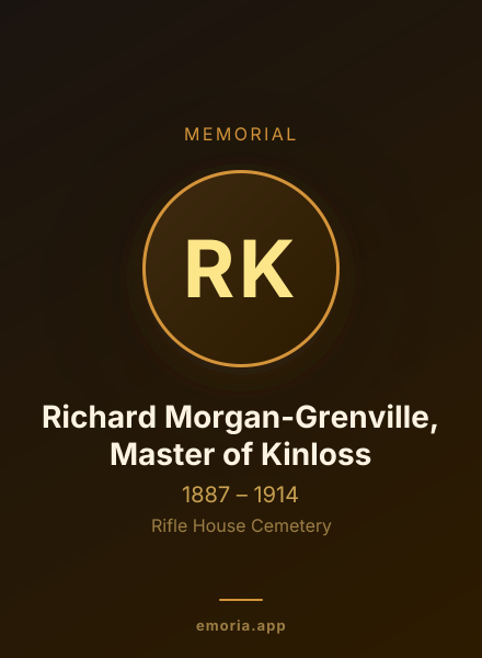 Memorial portrait of Richard Morgan-Grenville, Master of Kinloss