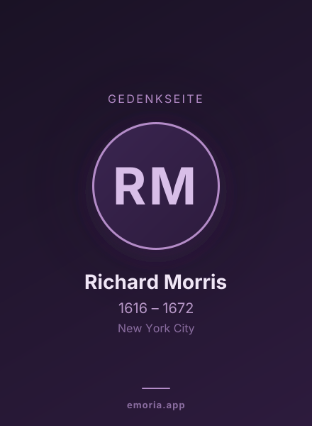 Gedenkportrait von Richard Morris
