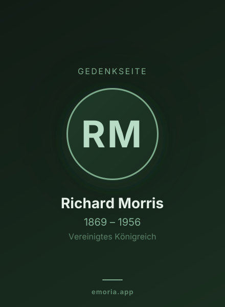 Gedenkportrait von Richard Morris