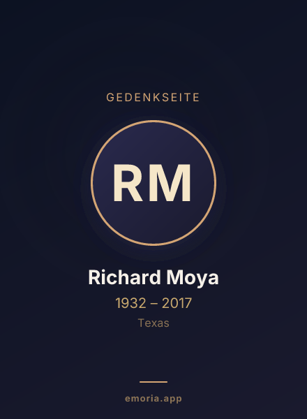 Gedenkportrait von Richard Moya