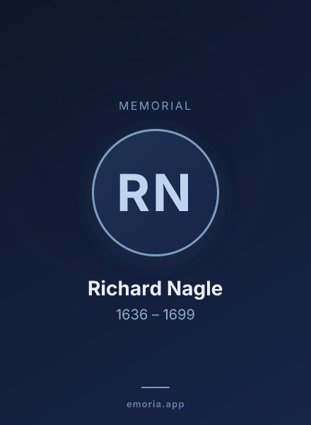 Memorial portrait of Richard Nagle