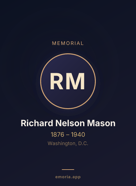 Memorial portrait of Richard Nelson Mason