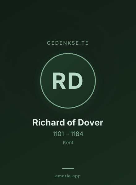 Gedenkportrait von Richard of Dover