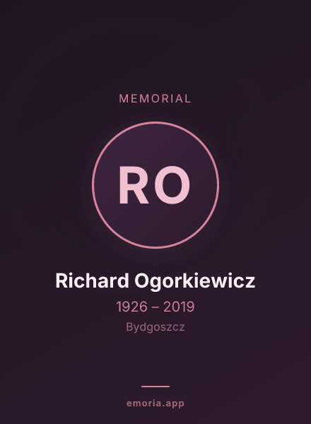 Memorial portrait of Richard Ogorkiewicz