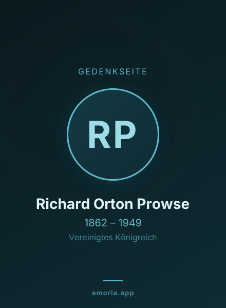 Gedenkportrait von Richard Orton Prowse