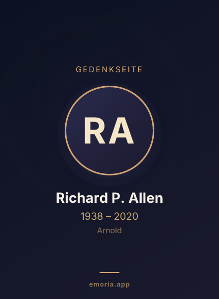 Gedenkportrait von Richard P. Allen