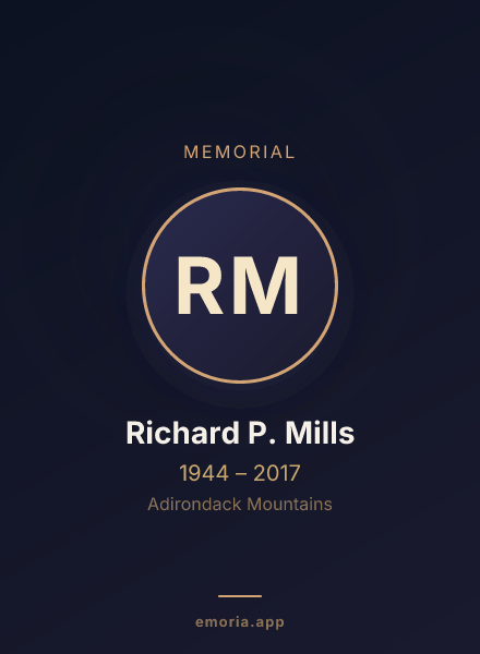Memorial portrait of Richard P. Mills