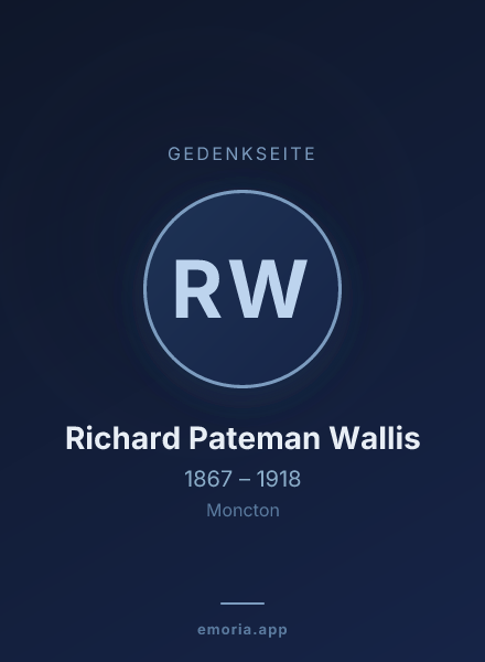 Gedenkportrait von Richard Pateman Wallis
