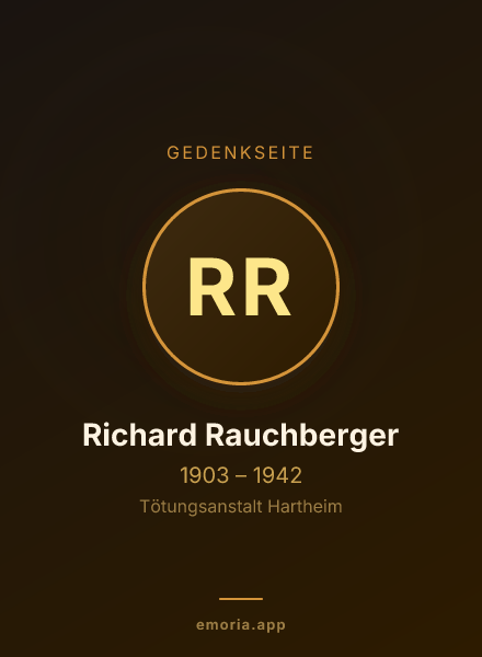 Gedenkportrait von Richard Rauchberger