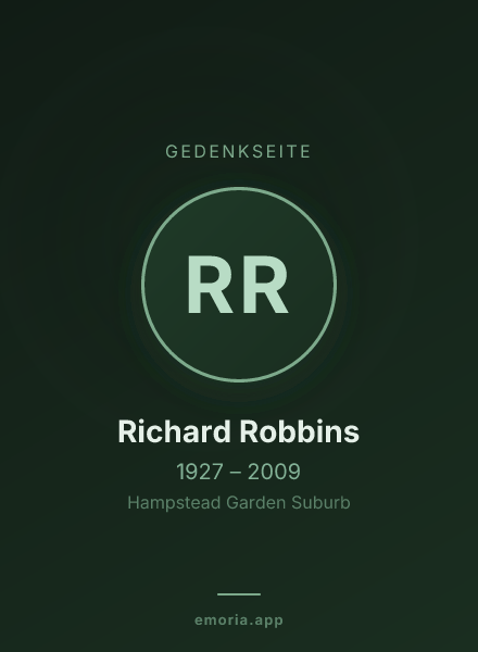 Gedenkportrait von Richard Robbins