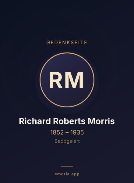 Gedenkportrait von Richard Roberts Morris