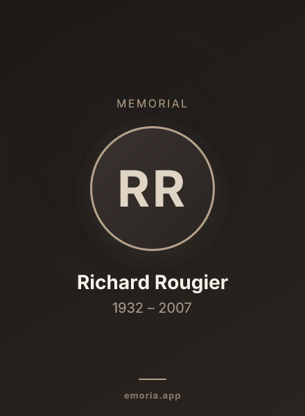 Memorial portrait of Richard Rougier