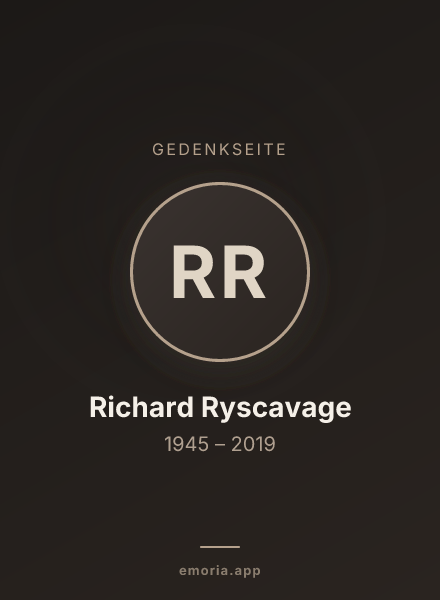 Gedenkportrait von Richard Ryscavage