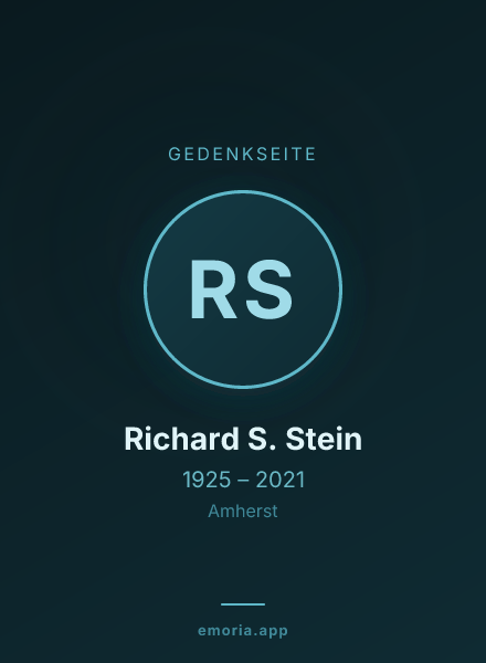 Gedenkportrait von Richard S. Stein