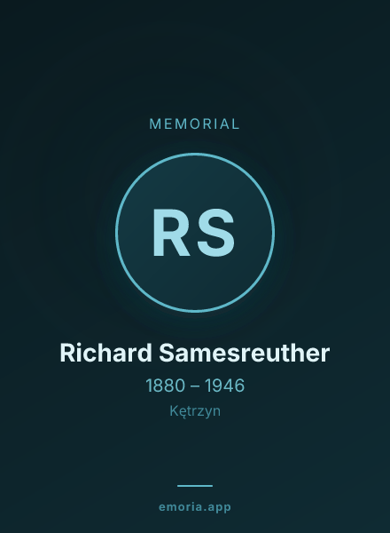 Memorial portrait of Richard Samesreuther