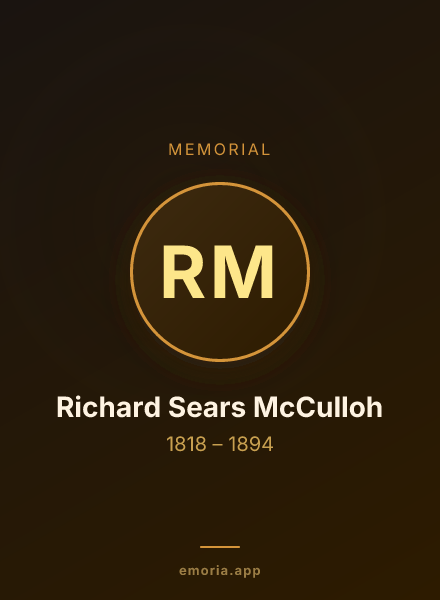 Memorial portrait of Richard Sears McCulloh