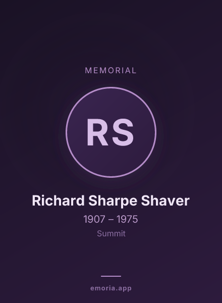 Memorial portrait of Richard Sharpe Shaver