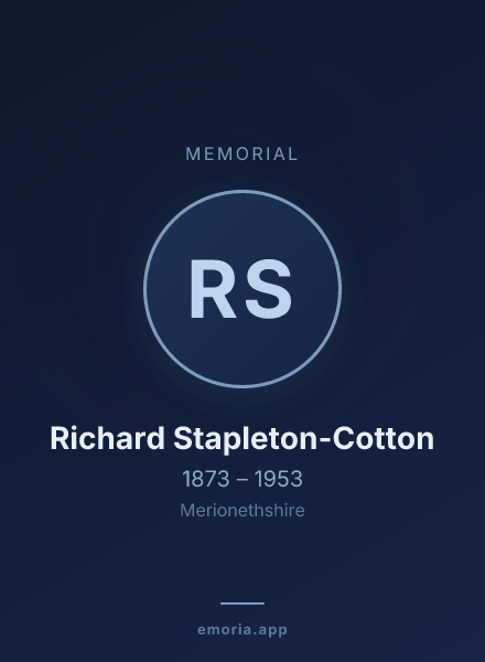 Memorial portrait of Richard Stapleton-Cotton