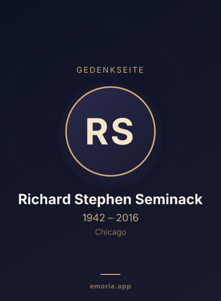 Gedenkportrait von Richard Stephen Seminack