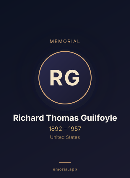 Memorial portrait of Richard Thomas Guilfoyle