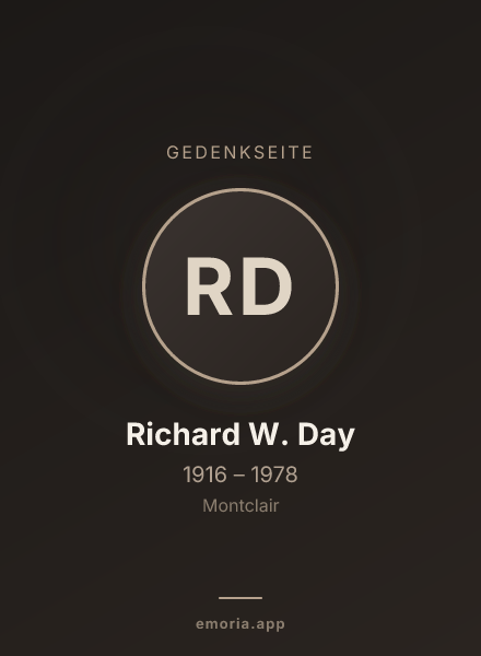Gedenkportrait von Richard W. Day