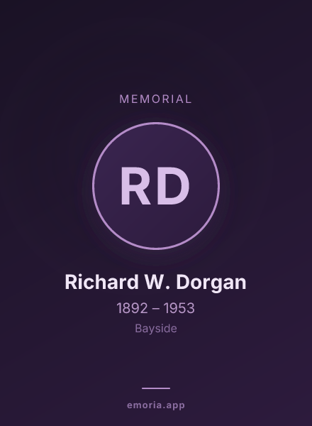 Memorial portrait of Richard W. Dorgan