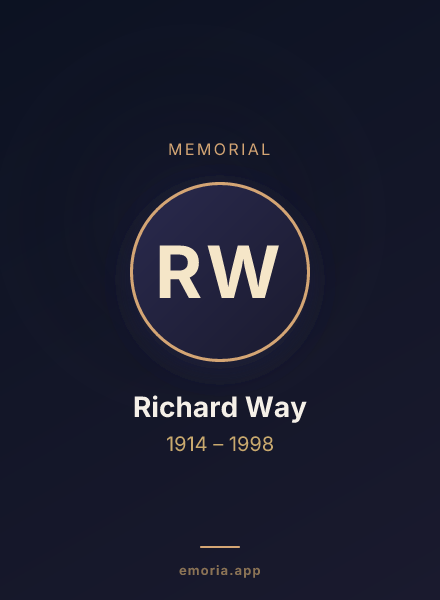 Memorial portrait of Richard Way