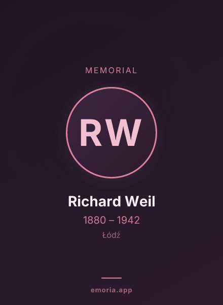 Memorial portrait of Richard Weil