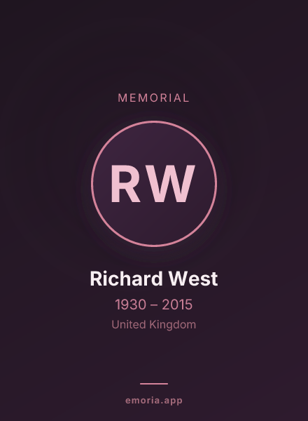 Memorial portrait of Richard West