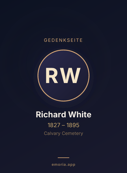 Gedenkportrait von Richard White