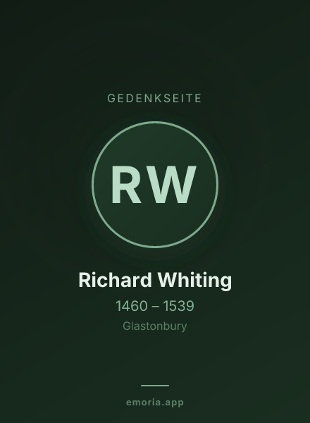 Gedenkportrait von Richard Whiting
