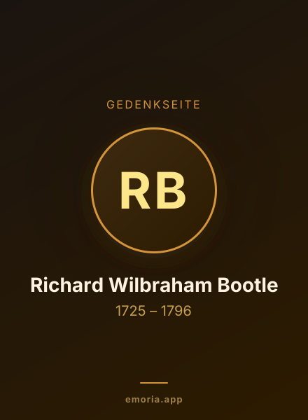 Gedenkportrait von Richard Wilbraham Bootle